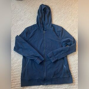 Lululemon Men’s Navy Blue Zip-Up Hoodie